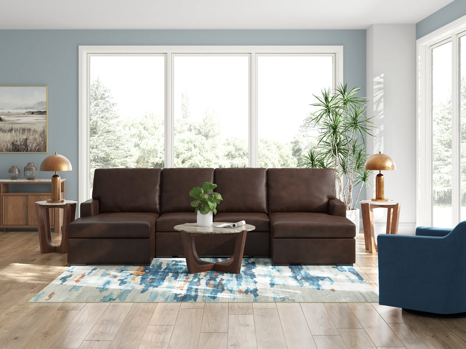 McDowlan Sectional with Double Chaise - Holmwood's Furniture & Design Center (Somersworth, NH)