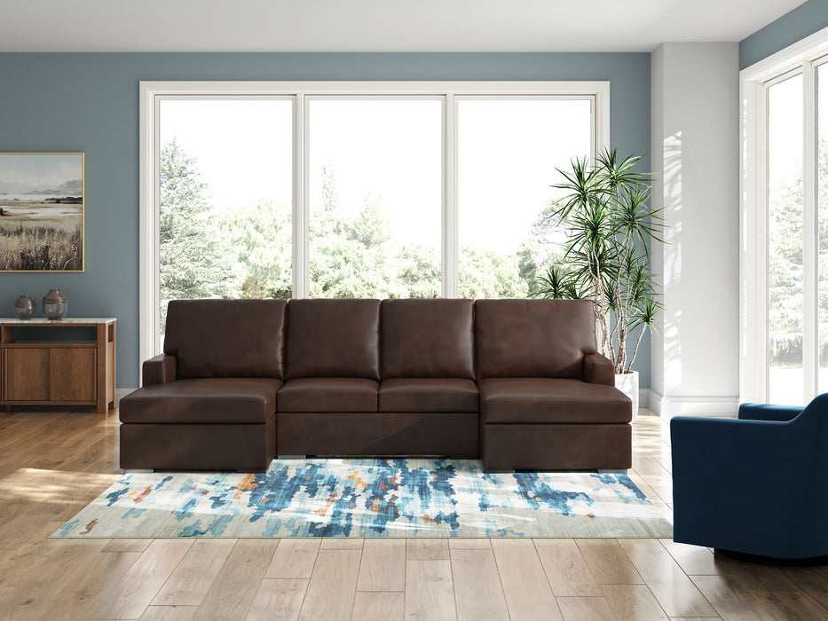 McDowlan Sectional with Double Chaise - Holmwood's Furniture & Design Center (Somersworth, NH)