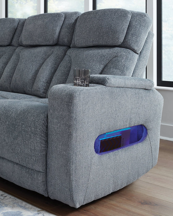 Studio Cave Power Reclining Sofa - Holmwood's Furniture & Design Center (Somersworth, NH)