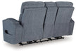 Studio Cave Power Reclining Loveseat with Console - Holmwood's Furniture & Design Center (Somersworth, NH)