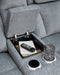 Studio Cave Power Reclining Loveseat with Console - Holmwood's Furniture & Design Center (Somersworth, NH)