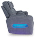 Studio Cave Power Reclining Loveseat with Console - Holmwood's Furniture & Design Center (Somersworth, NH)