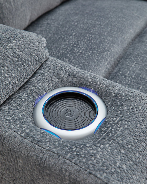 Studio Cave Power Reclining Sofa - Holmwood's Furniture & Design Center (Somersworth, NH)