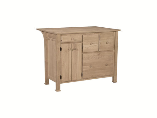 John Thomas Unfinished Kitchen Center w/Breakfast Bar image