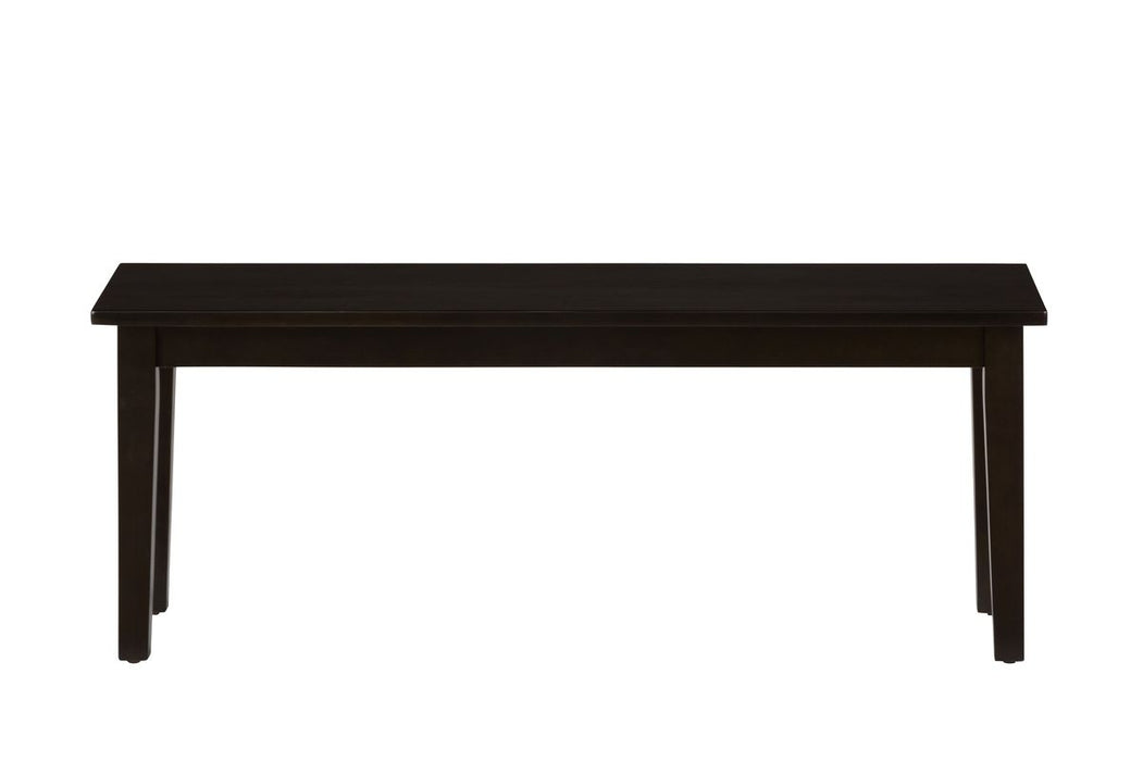 Jofran Simplicity Solid Wood 48" Classic Bench in Espresso Brown image