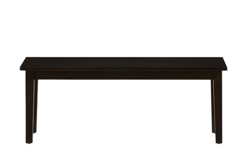 Jofran Simplicity Solid Wood 48" Classic Bench in Espresso Brown image