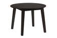 Jofran Simplicity Solid Wood Classic Round Drop-leaf Table in Espresso Brown - Holmwood's Furniture & Design Center (Somersworth, NH)
