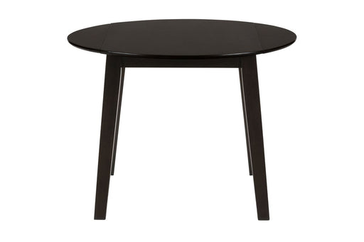 Jofran Simplicity Solid Wood Classic Round Drop-leaf Table in Espresso Brown image