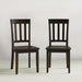 Jofran Simplicity Solid Wood Classic Slat Back Dining Chair (Set of 2) in Espresso Brown - Holmwood's Furniture & Design Center (Somersworth, NH)