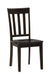 Jofran Simplicity Solid Wood Classic Slat Back Dining Chair (Set of 2) in Espresso Brown - Holmwood's Furniture & Design Center (Somersworth, NH)