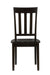 Jofran Simplicity Solid Wood Classic Slat Back Dining Chair (Set of 2) in Espresso Brown image