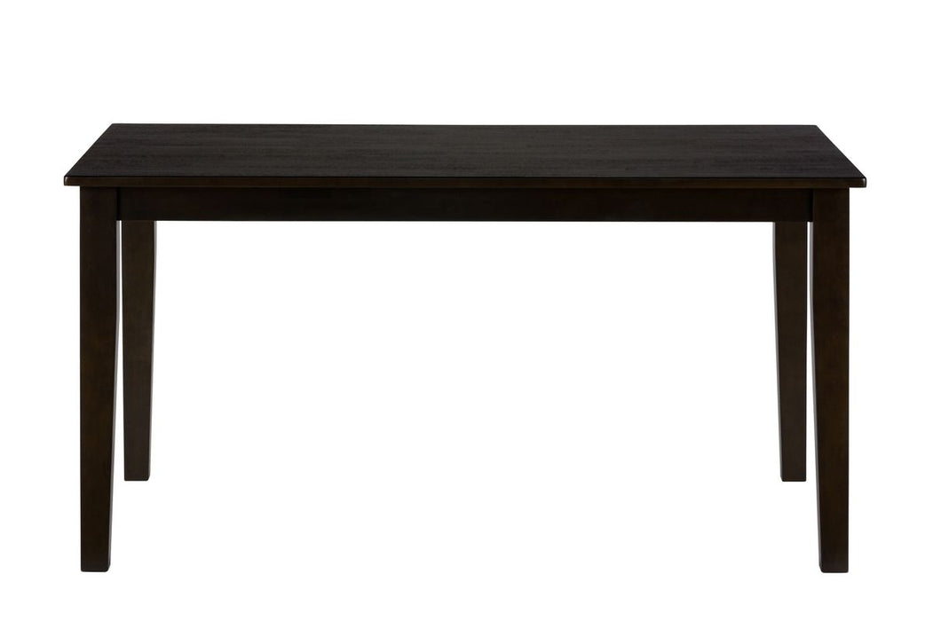 Jofran Simplicity Solid Wood Classic 60" Rectangle Dining Table in Espresso Brown image