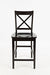 Jofran Simplicity Solid Wood Classic X-Back Stool (Set of 2) in Espresso Brown image