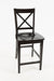 Jofran Simplicity Solid Wood Classic X-Back Stool (Set of 2) in Espresso Brown - Holmwood's Furniture & Design Center (Somersworth, NH)