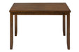 Jofran Plantation Five Piece Dining Set - Table with Four Faux Leather Chairs in Light Brown image
