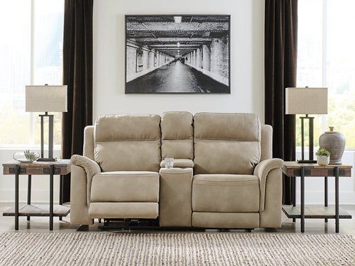 Next-Gen DuraPella Power Reclining Loveseat with Console - Holmwood's Furniture & Design Center (Somersworth, NH)