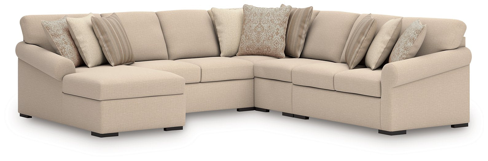 LadyMae Sectional with Chaise - Holmwood's Furniture & Design Center (Somersworth, NH)