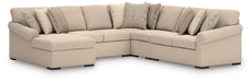 LadyMae Sectional with Chaise - Holmwood's Furniture & Design Center (Somersworth, NH)