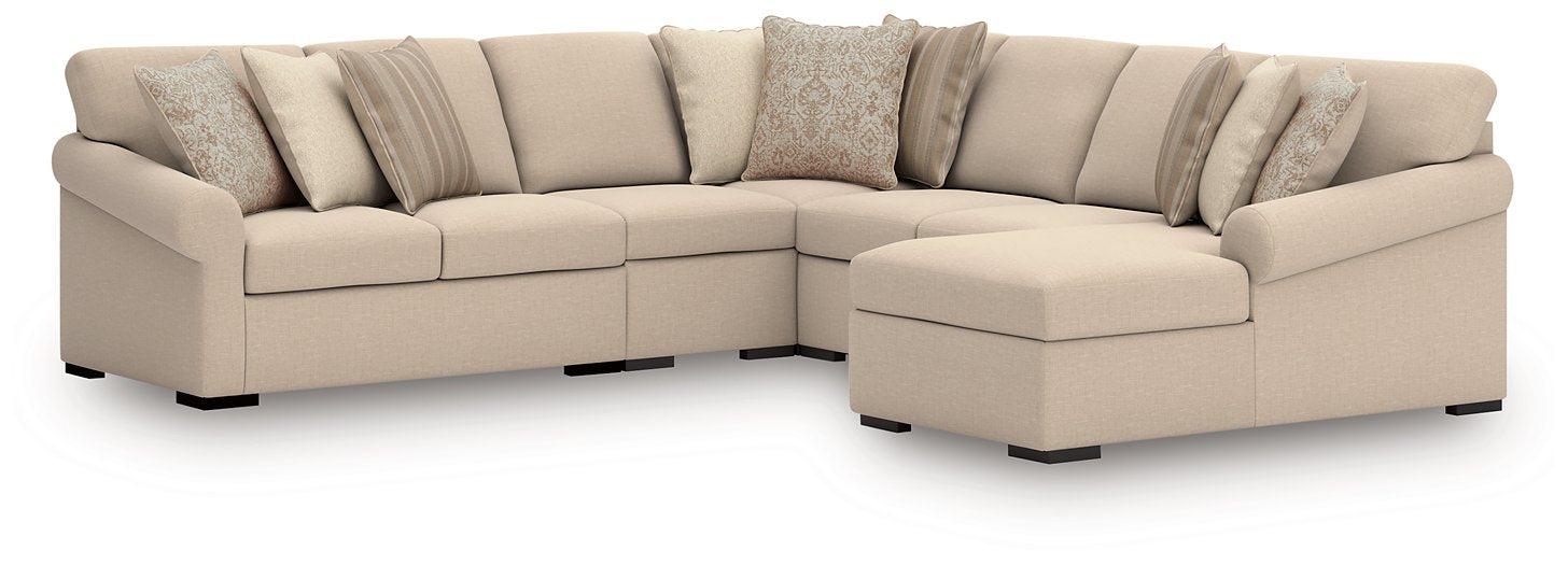 LadyMae Sectional with Chaise - Holmwood's Furniture & Design Center (Somersworth, NH)