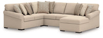 LadyMae Sectional with Chaise - Holmwood's Furniture & Design Center (Somersworth, NH)