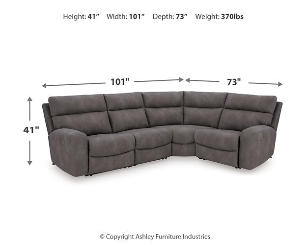 Next-Gen DuraPella Power Reclining Sectional - Holmwood's Furniture & Design Center (Somersworth, NH)