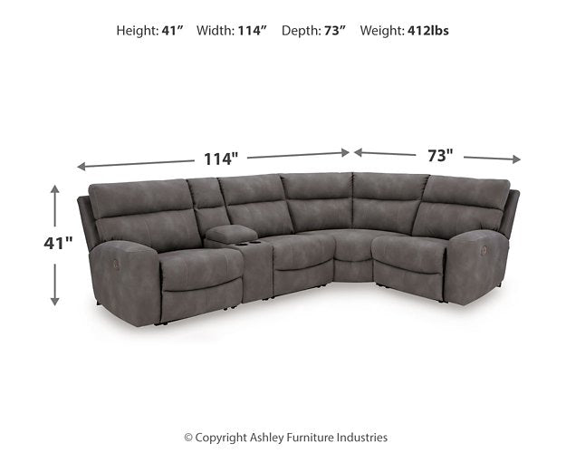 Next-Gen DuraPella Power Reclining Sectional - Holmwood's Furniture & Design Center (Somersworth, NH)