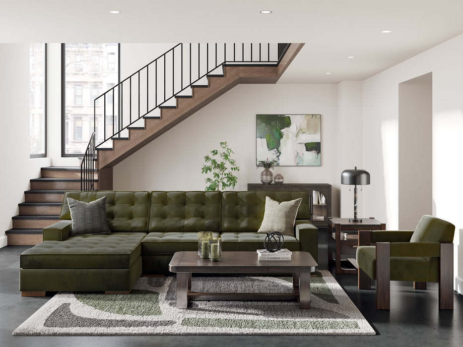 Caspian-Town Sectional with Chaise - Holmwood's Furniture & Design Center (Somersworth, NH)