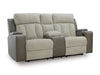 WhipLash Power Reclining Loveseat with Console - Holmwood's Furniture & Design Center (Somersworth, NH)