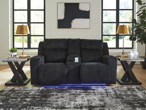 Forest Lake Power Reclining Loveseat with Console - Holmwood's Furniture & Design Center (Somersworth, NH)