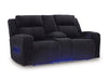 Forest Lake Power Reclining Loveseat with Console - Holmwood's Furniture & Design Center (Somersworth, NH)