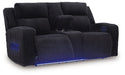 Forest Lake Power Reclining Loveseat with Console - Holmwood's Furniture & Design Center (Somersworth, NH)