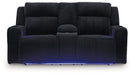 Forest Lake Power Reclining Loveseat with Console - Holmwood's Furniture & Design Center (Somersworth, NH)