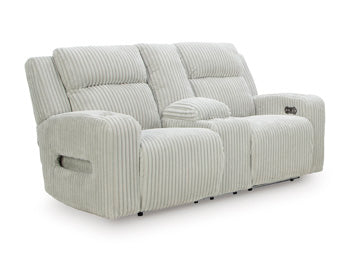 Forest Lake Power Reclining Loveseat with Console - Holmwood's Furniture & Design Center (Somersworth, NH)