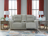 Forest Lake Power Reclining Loveseat with Console - Holmwood's Furniture & Design Center (Somersworth, NH)