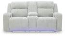 Forest Lake Power Reclining Loveseat with Console - Holmwood's Furniture & Design Center (Somersworth, NH)