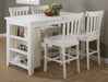 Jofran Madaket Reclaimed Pine Counter Height Table in White - Holmwood's Furniture & Design Center (Somersworth, NH)