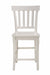 Jofran Madaket Reclaimed Pine Slat Back Bar Stool in White (Set of 2) - Holmwood's Furniture & Design Center (Somersworth, NH)