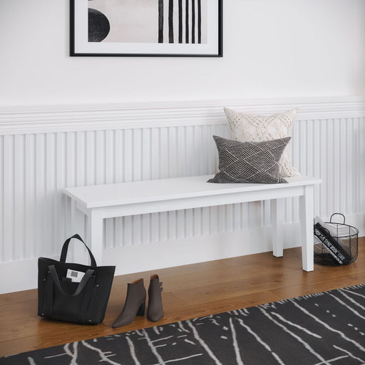 Jofran Simplicity Bench in Paperwhite - Holmwood's Furniture & Design Center (Somersworth, NH)