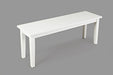 Jofran Simplicity Bench in Paperwhite - Holmwood's Furniture & Design Center (Somersworth, NH)