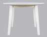 Jofran Simplicity Solid Wood Classic Round Drop-leaf Table in Paperwhite image