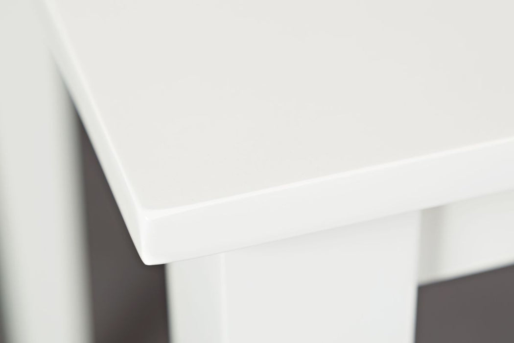Jofran Simplicity Solid Wood Classic 54" Counter Height Dining Table in Paperwhite - Holmwood's Furniture & Design Center (Somersworth, NH)