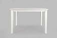 Jofran Simplicity Solid Wood Classic 54" Counter Height Dining Table in Paperwhite image