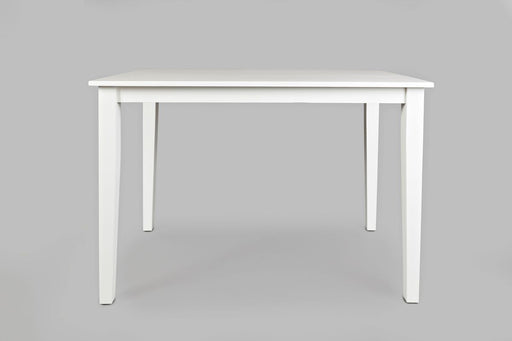 Jofran Simplicity Solid Wood Classic 54" Counter Height Dining Table in Paperwhite image