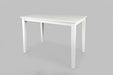 Jofran Simplicity Solid Wood Classic 54" Counter Height Dining Table in Paperwhite - Holmwood's Furniture & Design Center (Somersworth, NH)