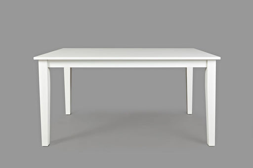 Jofran Simplicity Solid Wood Classic 60" Rectangle Dining Table in Paperwhite image
