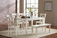 Jofran Simplicity Solid Wood Classic 60" Rectangle Dining Table in Paperwhite - Holmwood's Furniture & Design Center (Somersworth, NH)
