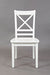 Jofran Simplicity Solid Wood Classic Cross-Back Dining Chair (Set of 2) in Paperwhite image