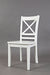 Jofran Simplicity Solid Wood Classic Cross-Back Dining Chair (Set of 2) in Paperwhite - Holmwood's Furniture & Design Center (Somersworth, NH)
