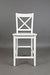 Jofran Simplicity Solid Wood Classic X-Back Stool (Set of 2) in Paperwhite image