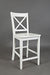 Jofran Simplicity Solid Wood Classic X-Back Stool (Set of 2) in Paperwhite - Holmwood's Furniture & Design Center (Somersworth, NH)
